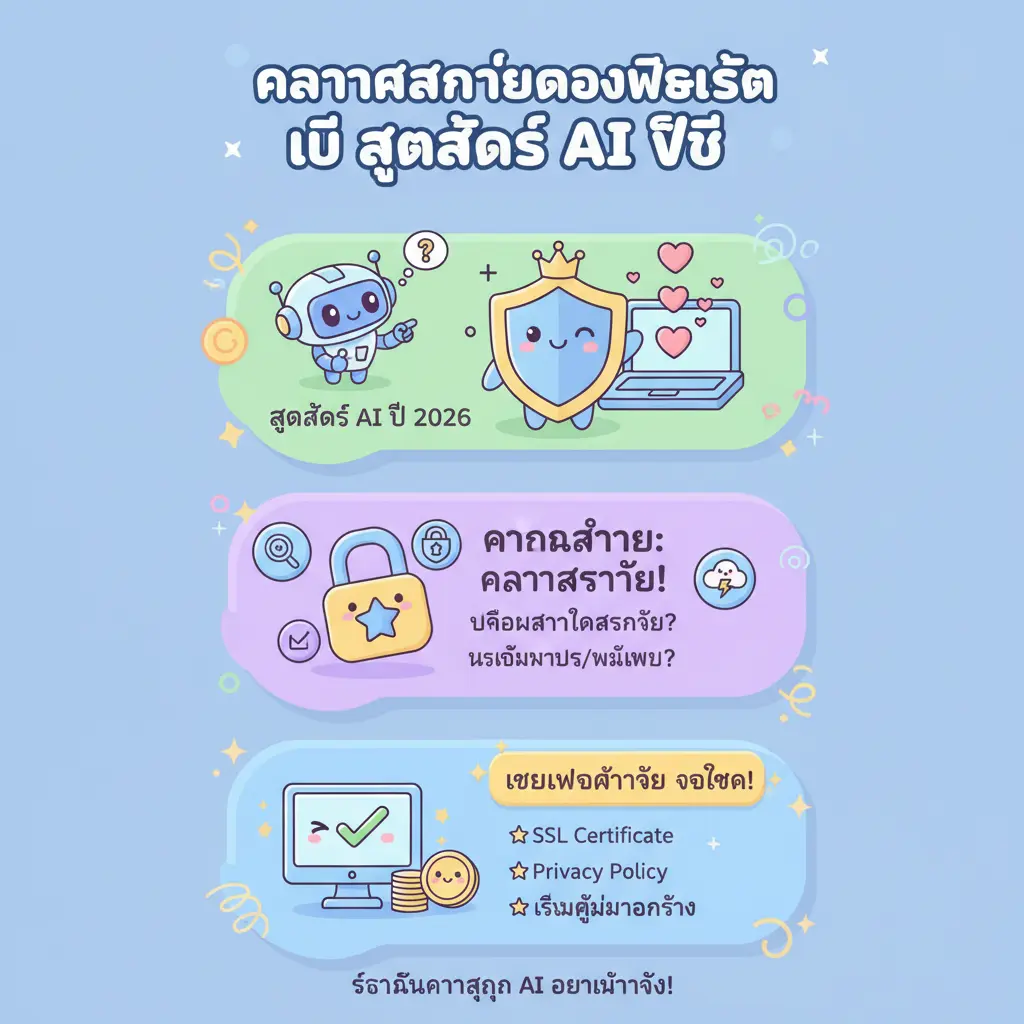 สูตรสล็อต ai ฟรี - ความปลอดภัยของเว็บไซต์